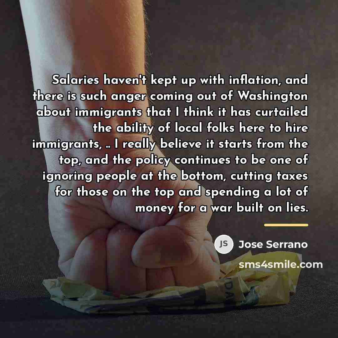 “Salaries haven't kept up with inflation, and there is such…” quote by Jose Serrano