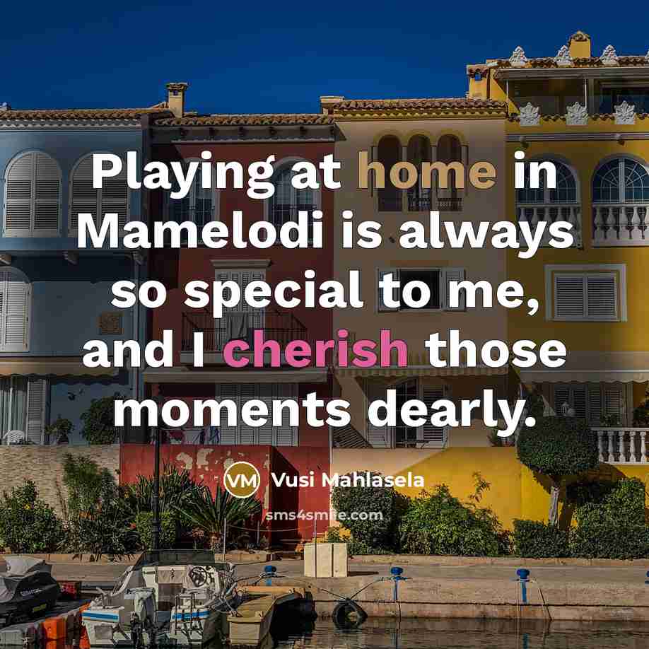 “Playing at home in Mamelodi is always so special to…” quote by Vusi Mahlasela