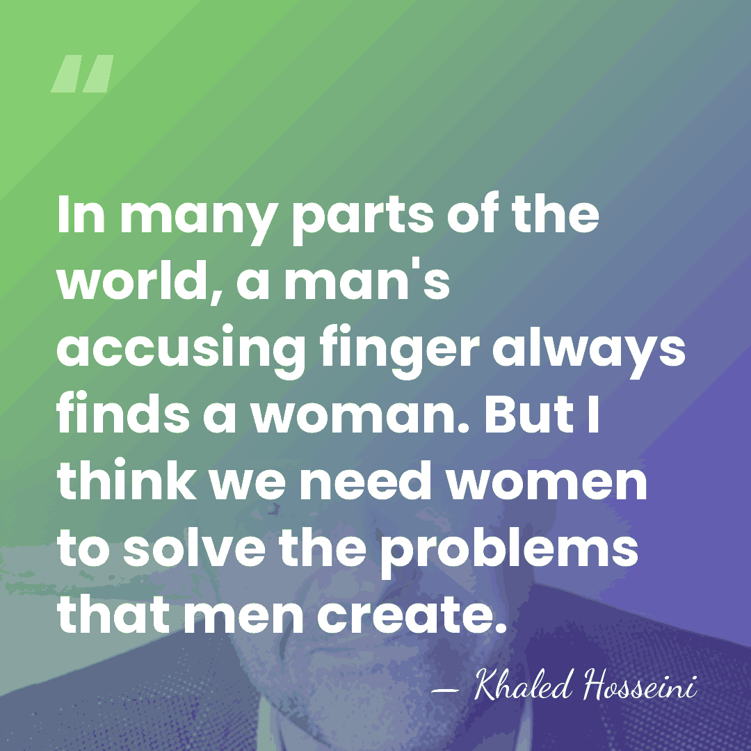 In many parts of the world, a man's accusing finger always finds&hellip; - Khaled Hosseini