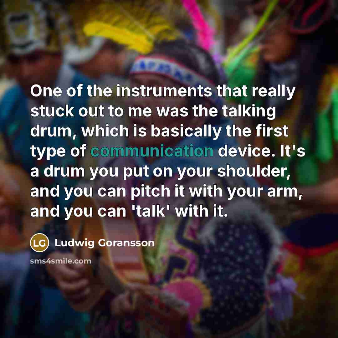 “One of the instruments that really stuck out to me…” quote by Ludwig Goransson