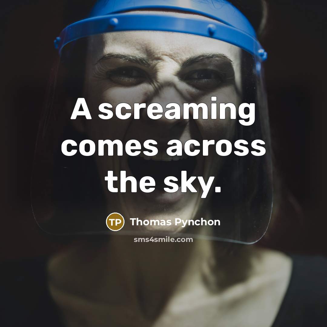 “A screaming comes across the sky.…” quote by Thomas Pynchon