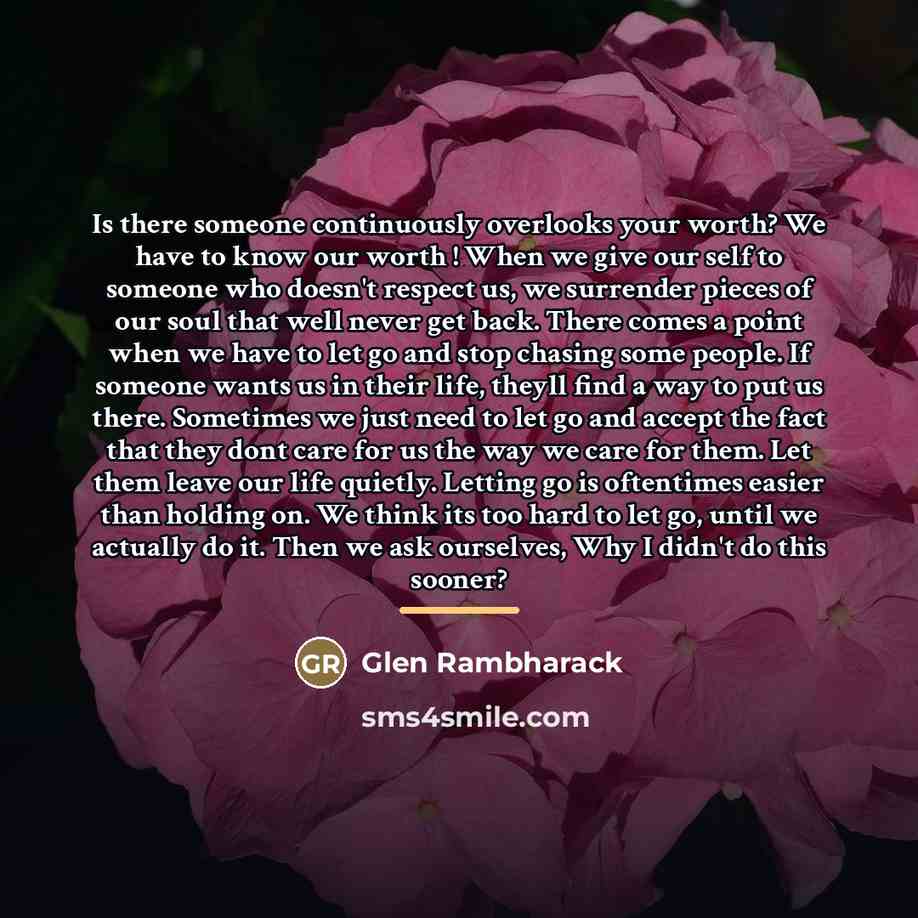 “Is there someone continuously overlooks your worth? We have to…” quote by Glen Rambharack