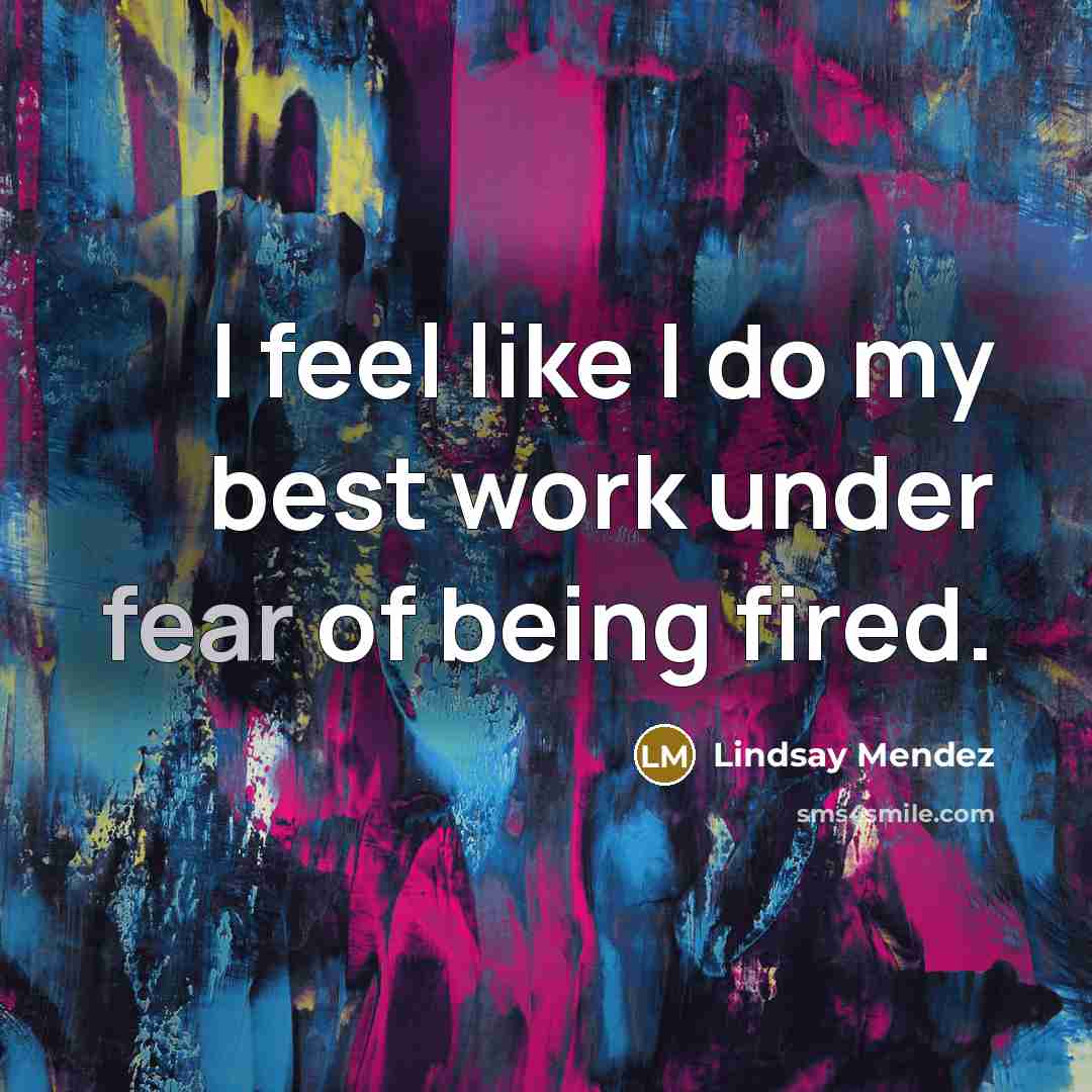 “I feel like I do my best work under fear…” quote by Lindsay Mendez