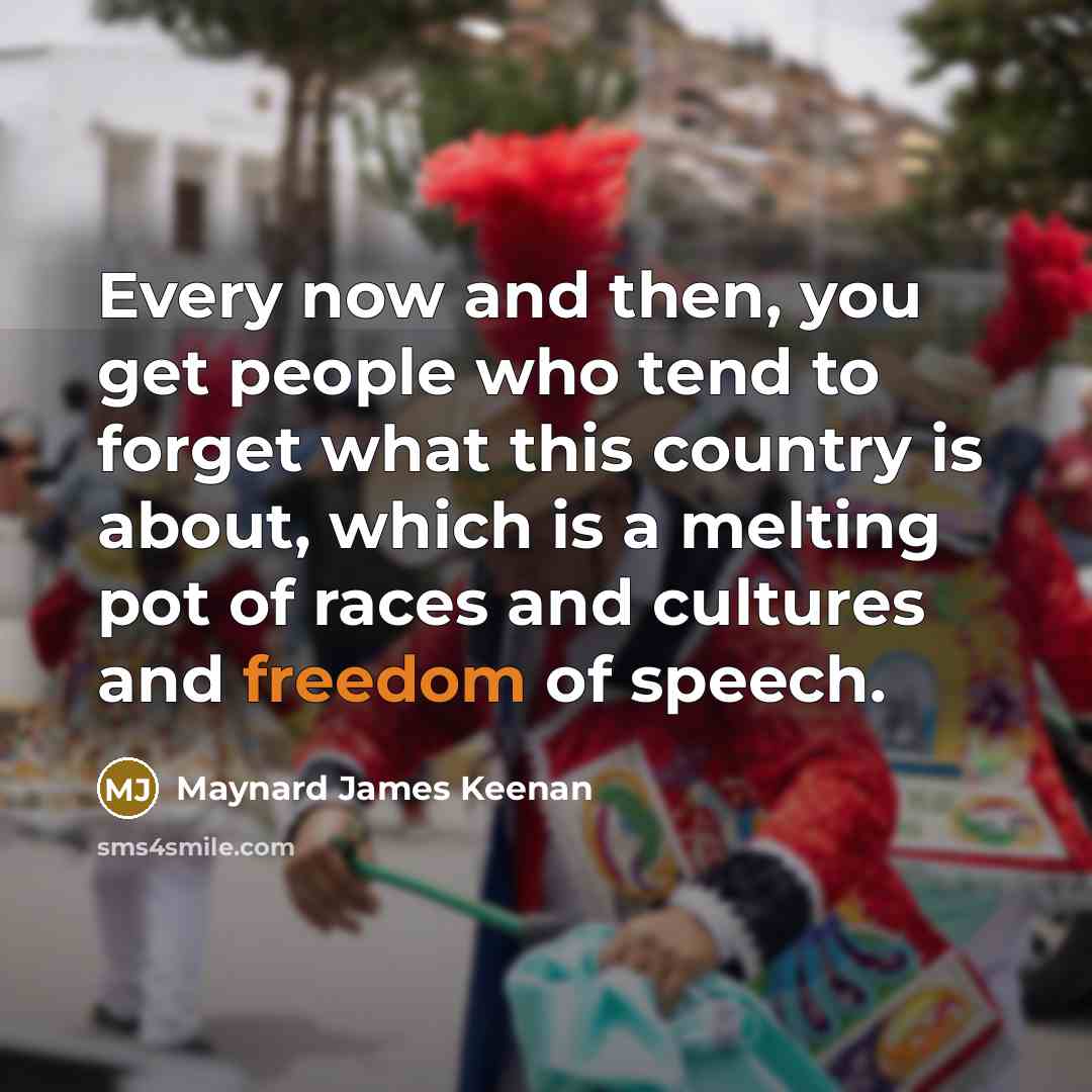 “Every now and then, you get people who tend to…” quote by Maynard James Keenan