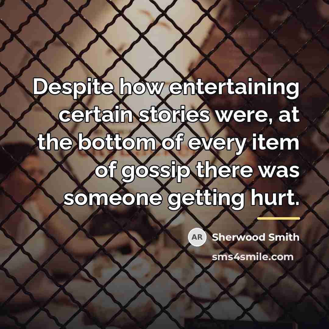“Despite how entertaining certain stories were, at the bottom of…” quote by Sherwood Smith