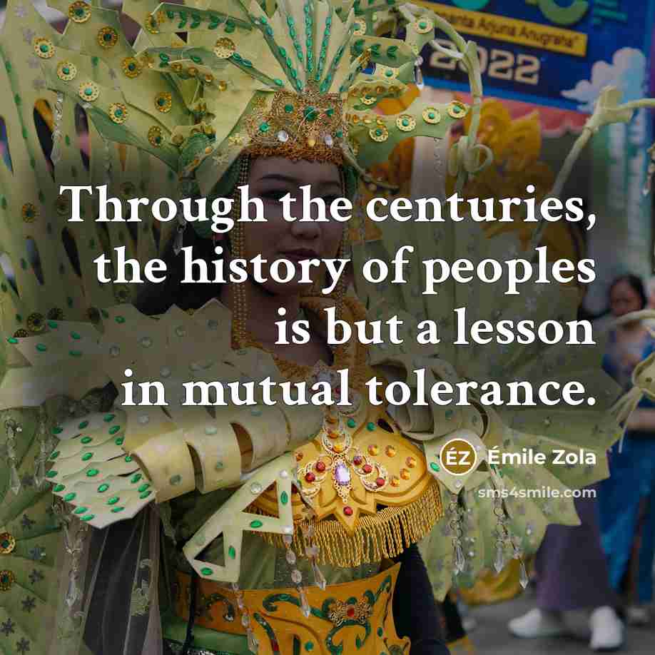 “Through the centuries, the history of peoples is but a…” quote by Emile Zola