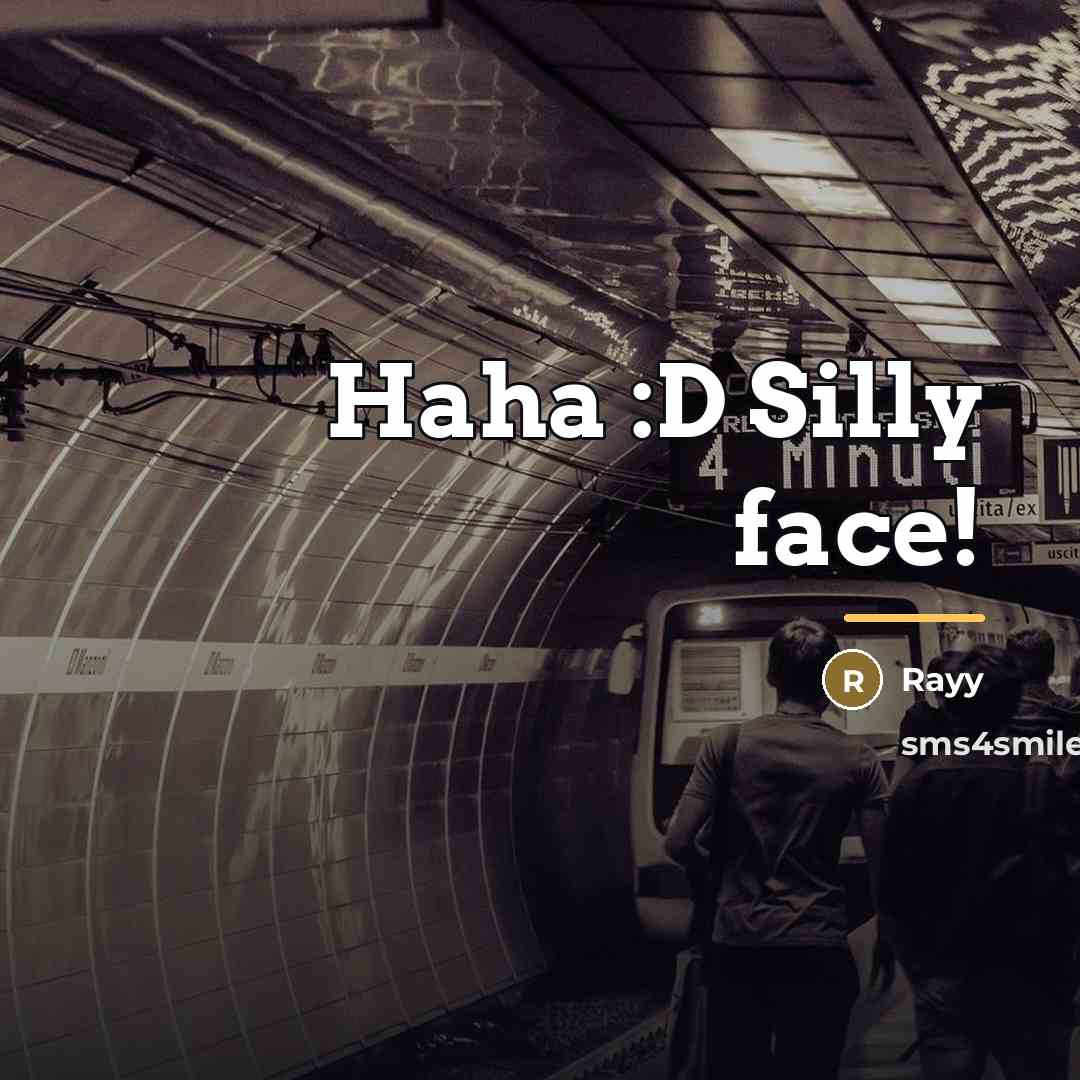 “Haha :D Silly face!…” quote by Rayy