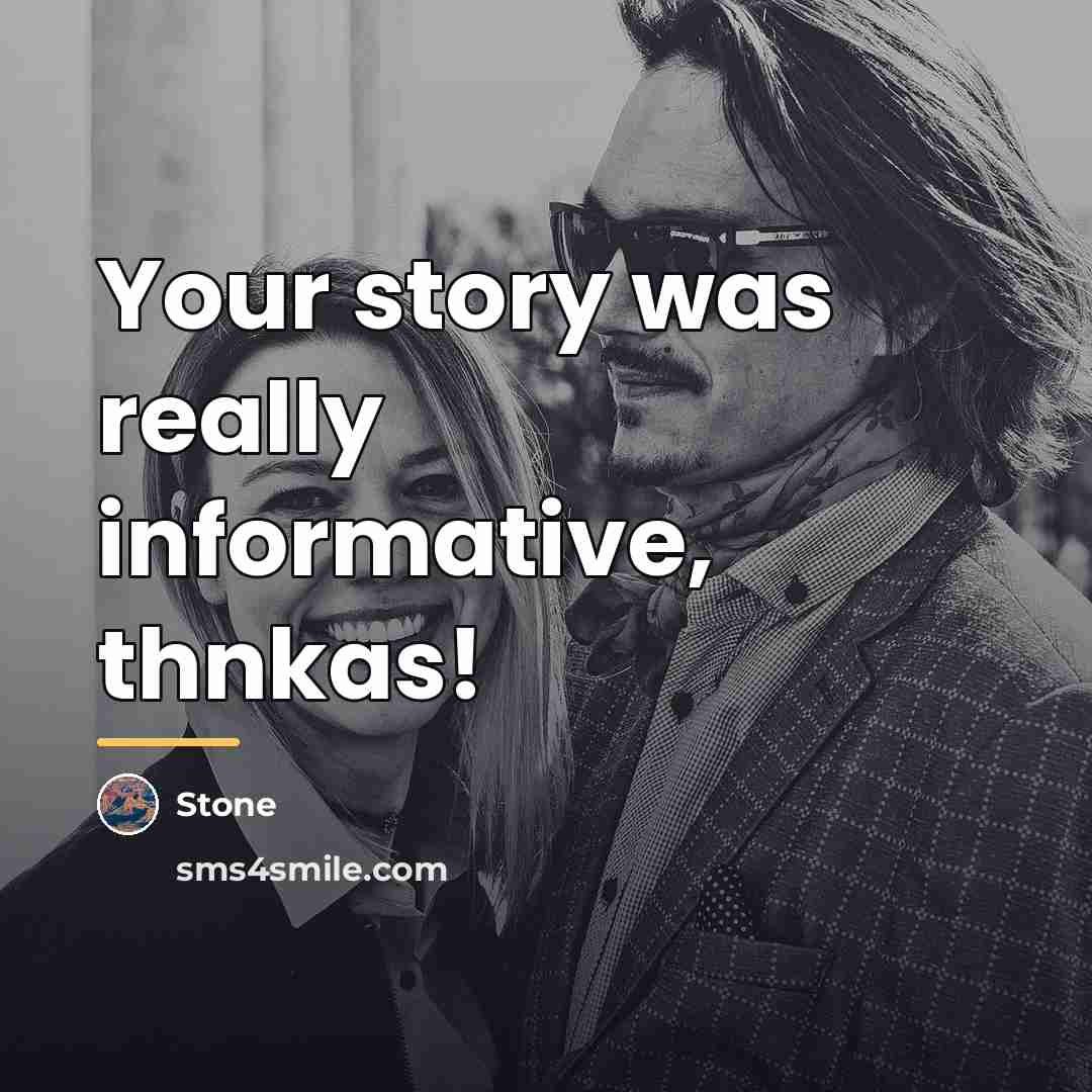 “Your story was really informative, thnkas!…” quote by Anonymous
