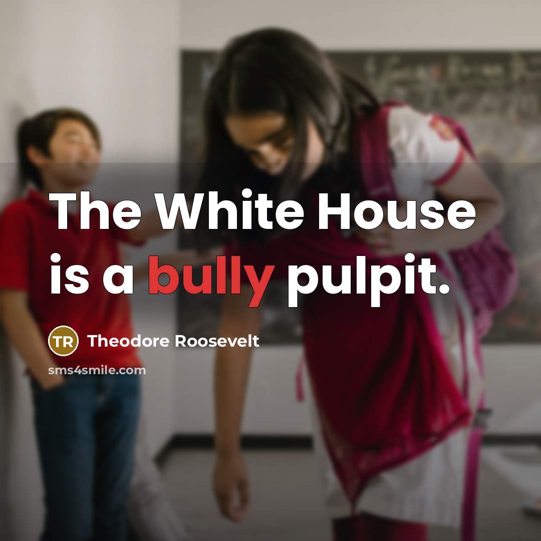 “The White House is a bully pulpit.…” quote by Theodore Roosevelt