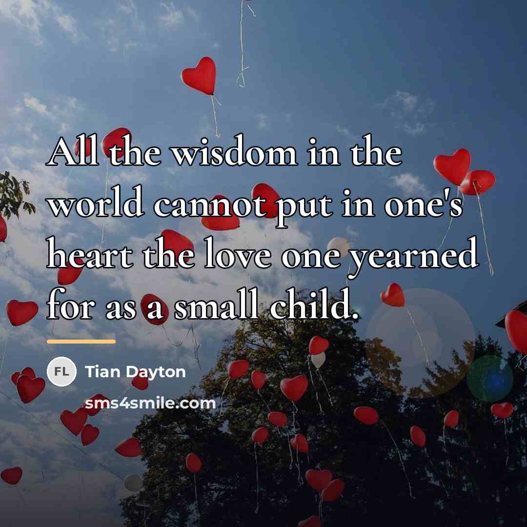 “All the wisdom in the world cannot put in one's…” quote by Tian Dayton
