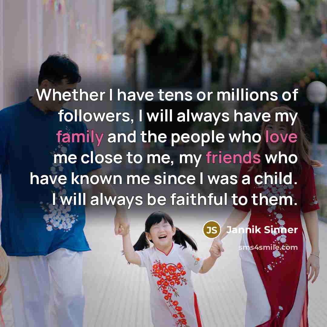 “Whether I have tens or millions of followers, I will…” quote by Jannik Sinner