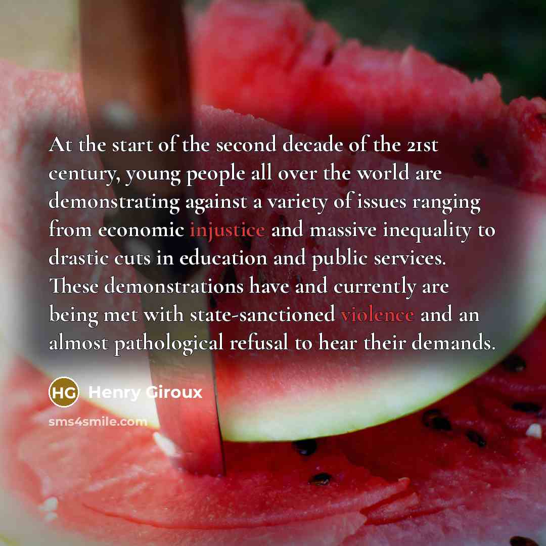 “At the start of the second decade of the 21st…” quote by Henry Giroux