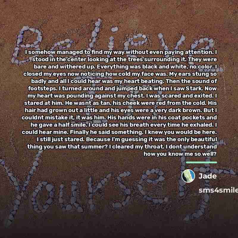 “I somehow managed to find my way without even paying…” quote by Jade