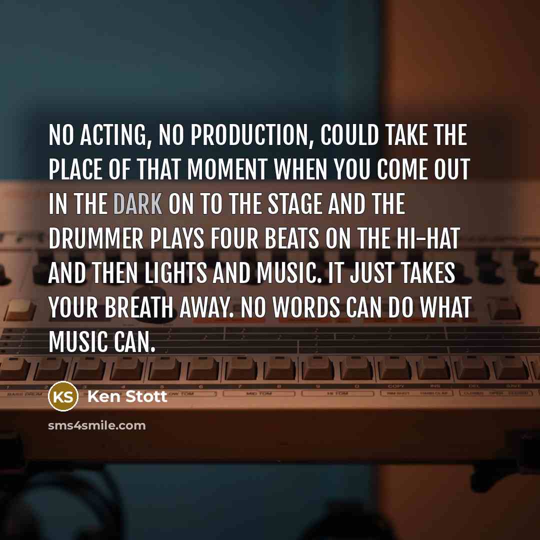 “No acting, no production, could take the place of that…” quote by Ken Stott