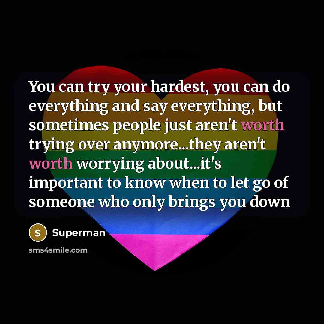 “You can try your hardest, you can do everything and…” quote by Superman