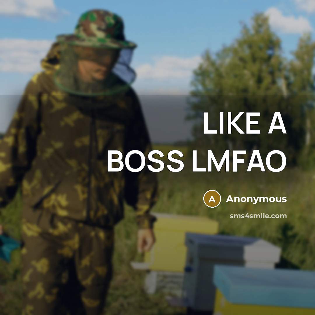 “LIKE A BOSS LMFAO” quote by Anonymous