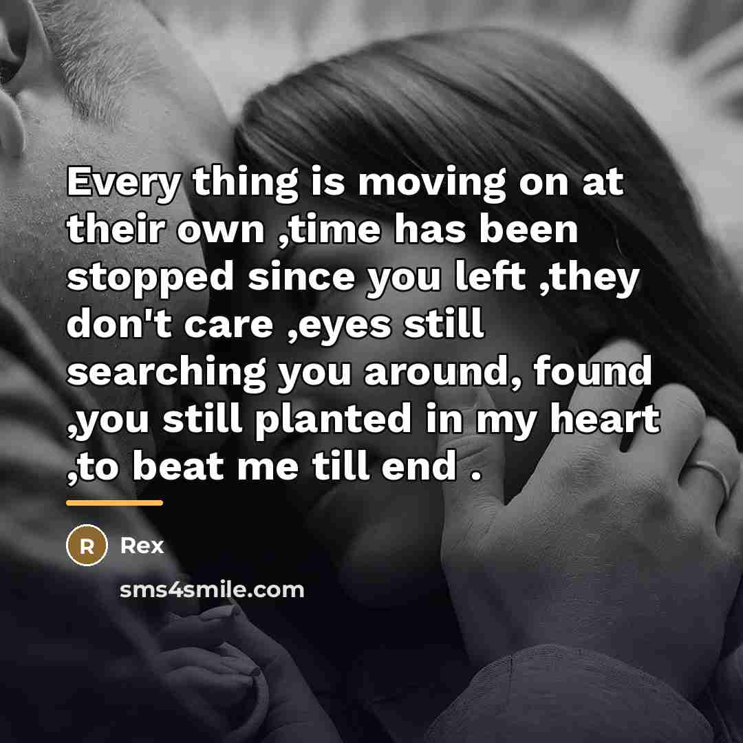 “Every thing is moving on at their own ,time has…” quote by Rex
