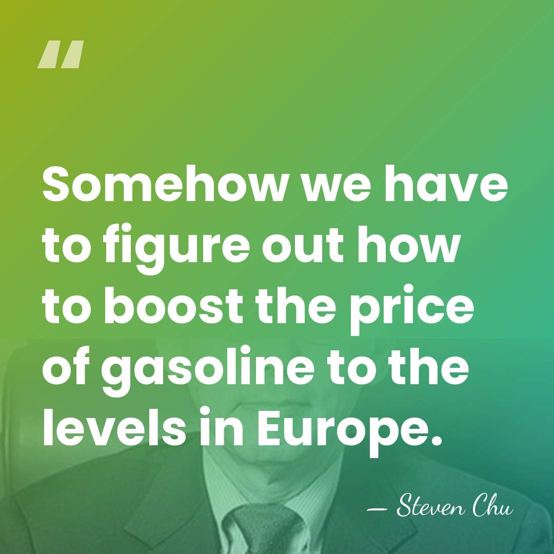 Somehow we have to figure out how to boost the price of&hellip; - Steven Chu