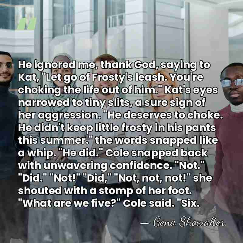 He ignored me, thank God, saying to Kat, "Let go of Frosty's&hellip; - Gena Showalter