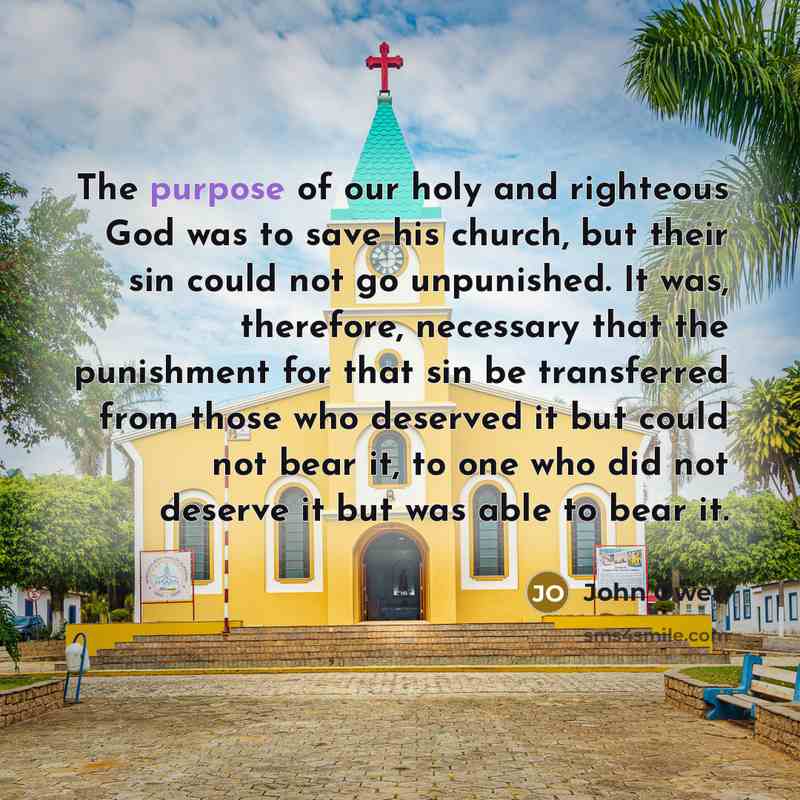 “The purpose of our holy and righteous God was to…” quote by John Owen
