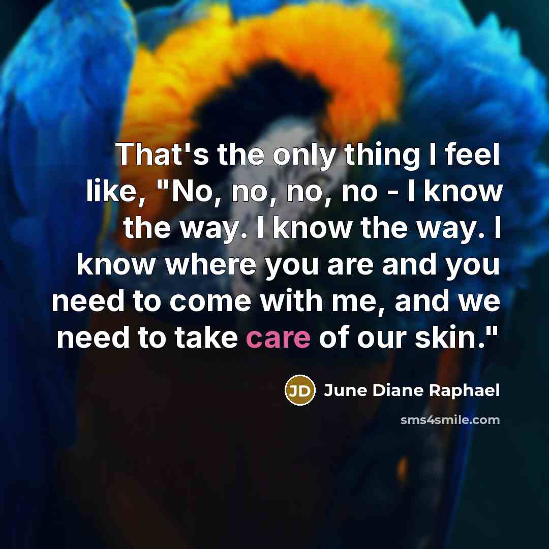 “That's the only thing I feel like, "No, no, no,…” quote by June Diane Raphael
