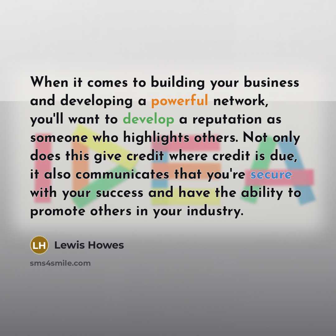 “When it comes to building your business and developing a…” quote by Lewis Howes