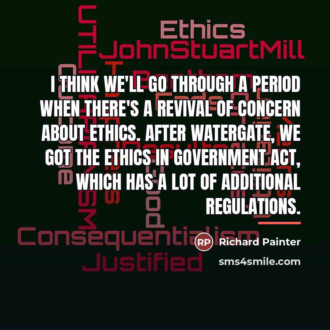 “I think we'll go through a period when there's a…” quote by Richard Painter