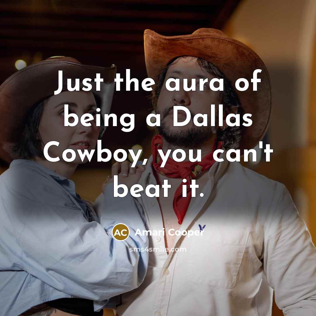 “Just the aura of being a Dallas Cowboy, you can't…” quote by Amari Cooper