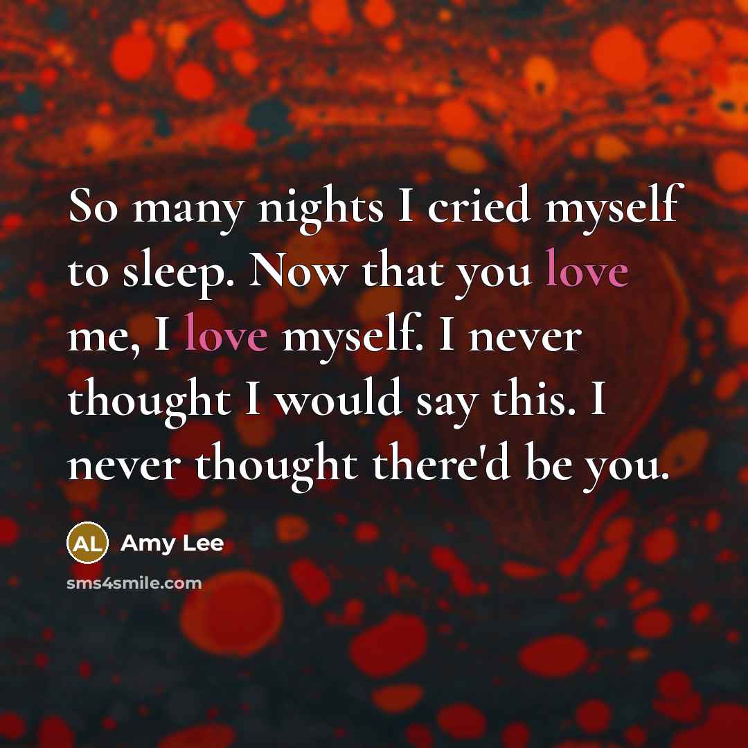 “So many nights I cried myself to sleep. Now that…” quote by Amy Lee