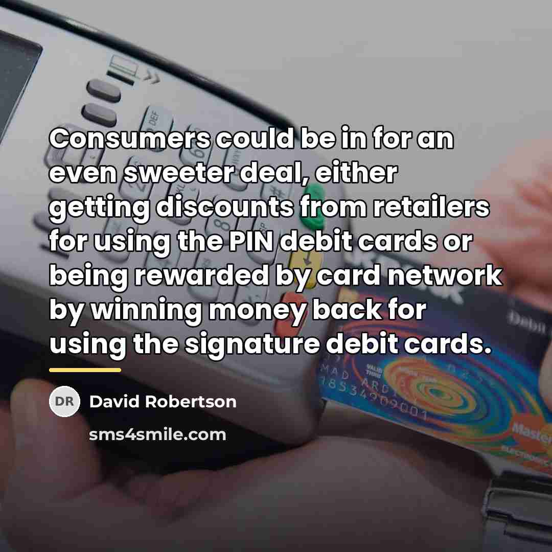 “Consumers could be in for an even sweeter deal, either…” quote by David Robertson