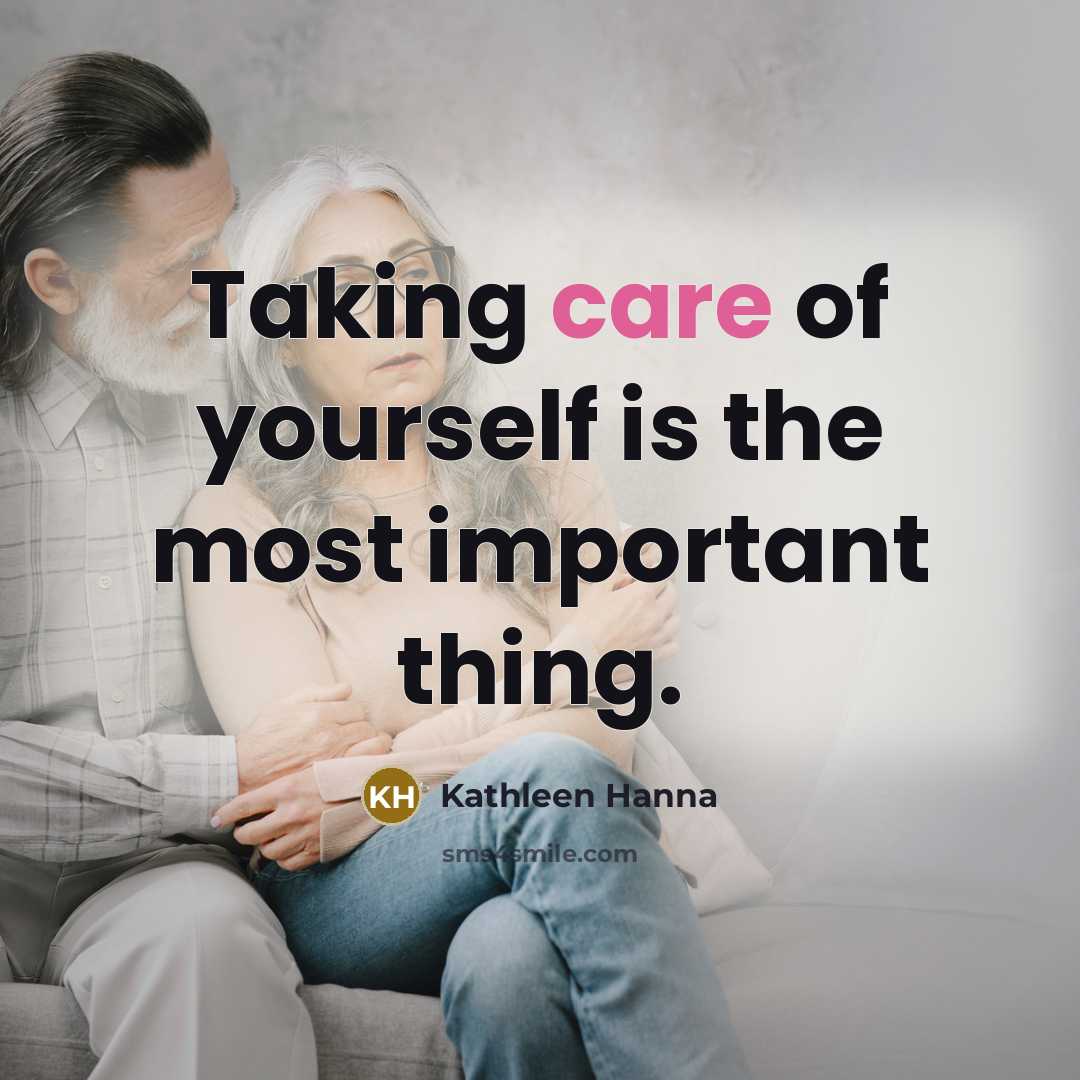 “Taking care of yourself is the most important thing.…” quote by Kathleen Hanna