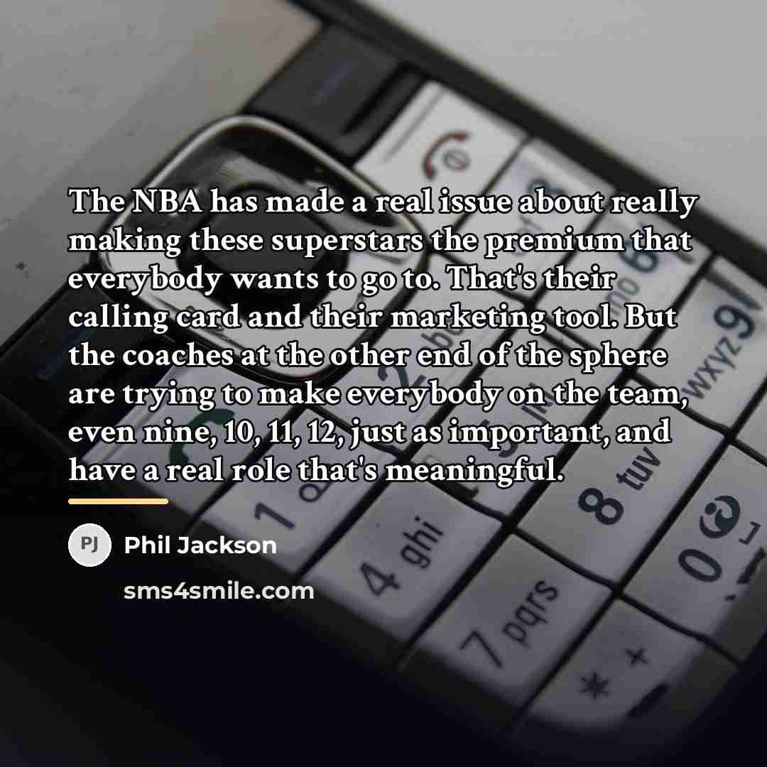 “The NBA has made a real issue about really making…” quote by Phil Jackson