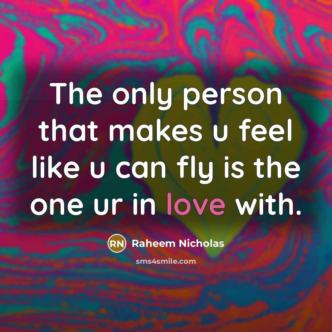 “The only person that makes u feel like u can…” quote by Raheem Nicholas