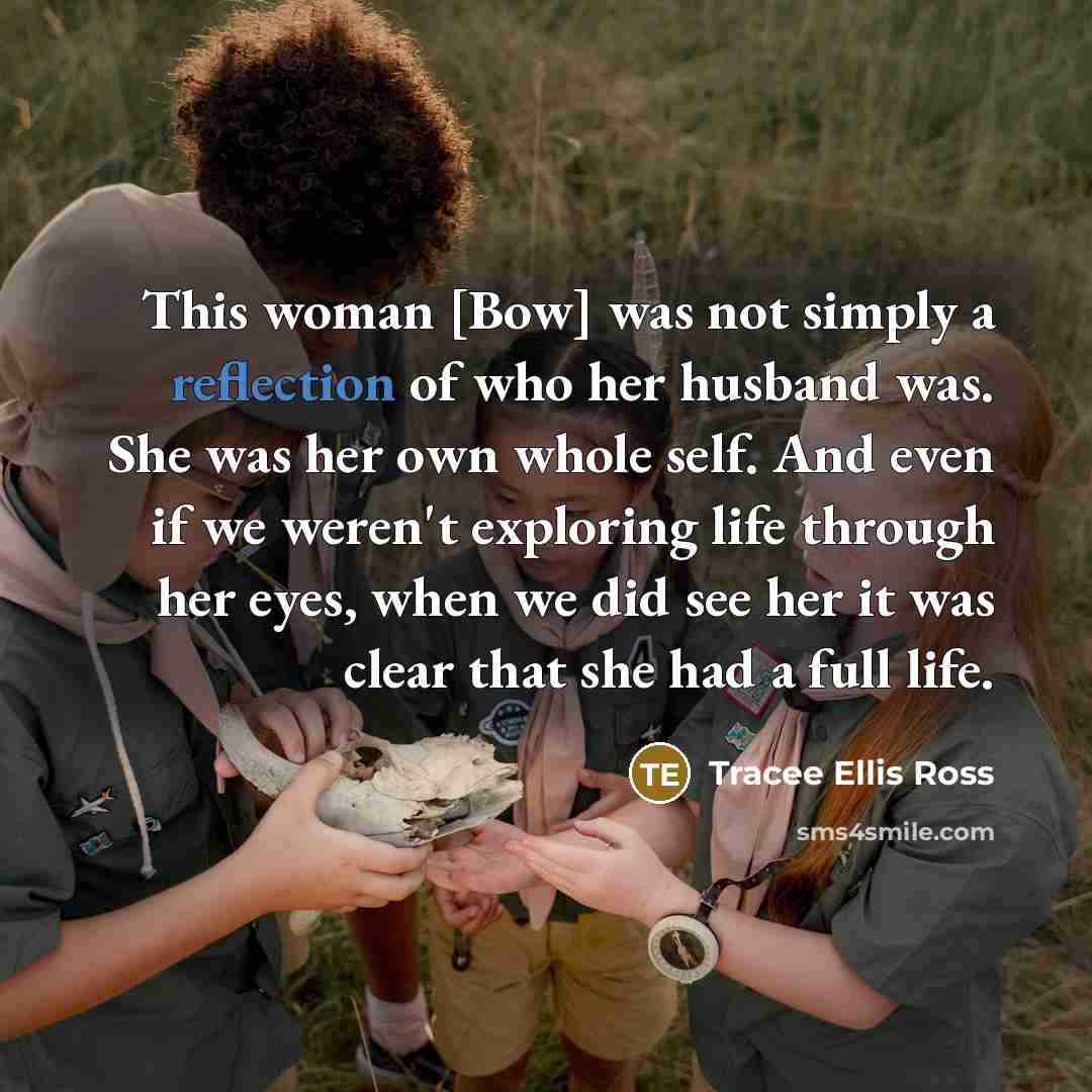 “This woman [Bow] was not simply a reflection of who…” quote by Tracee Ellis Ross