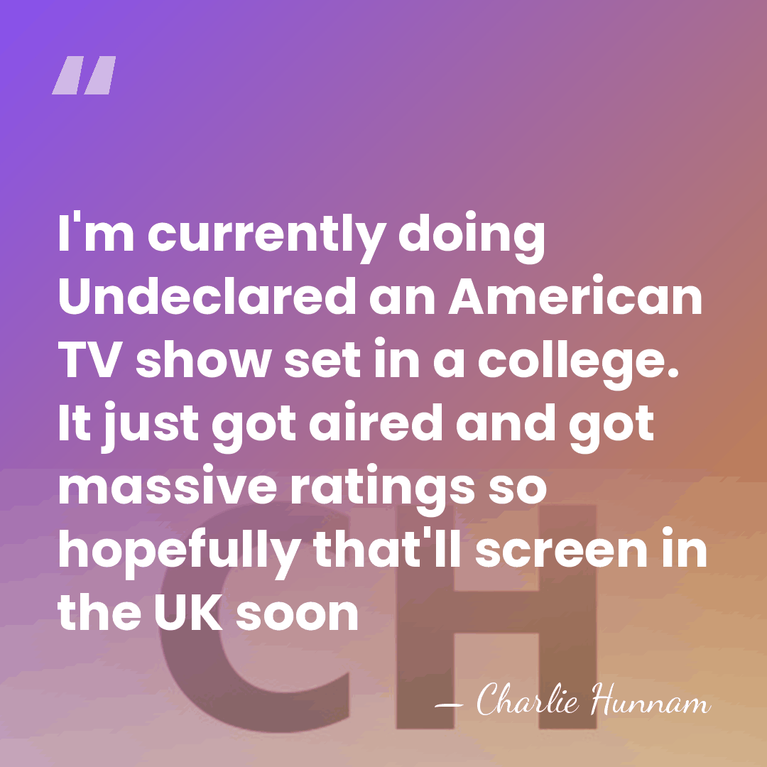 I'm currently doing Undeclared an American TV show set in a college.&hellip; - Charlie Hunnam