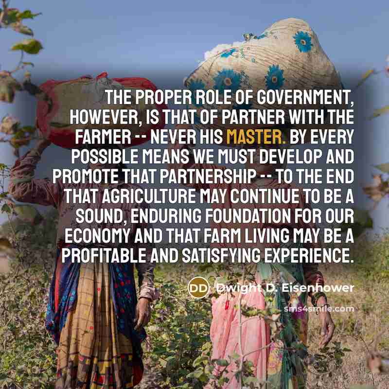 “The proper role of government, however, is that of partner…” quote by Dwight D. Eisenhower