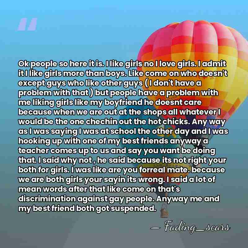 Ok people so here it is. I like girls no I love&hellip; - Fading_scars