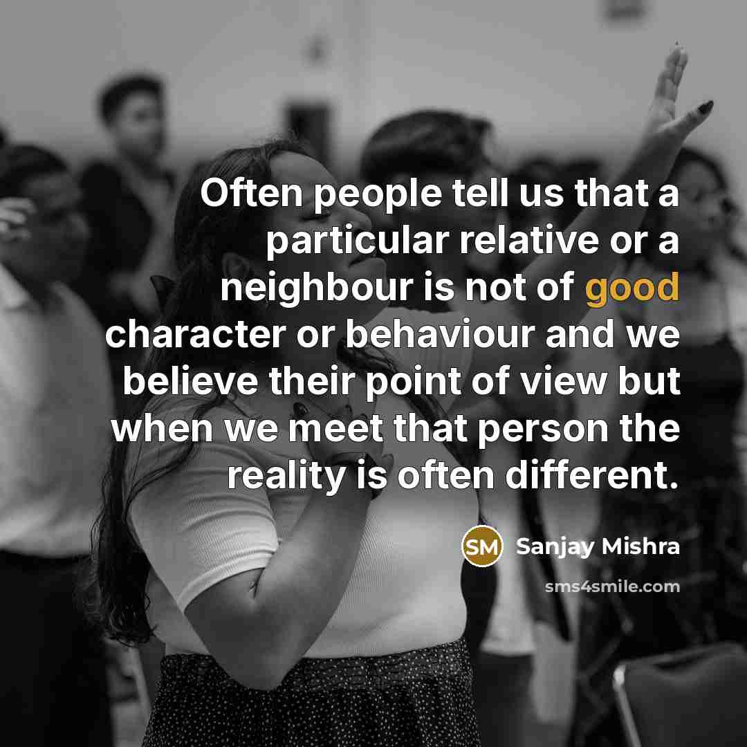 “Often people tell us that a particular relative or a…” quote by Sanjay Mishra