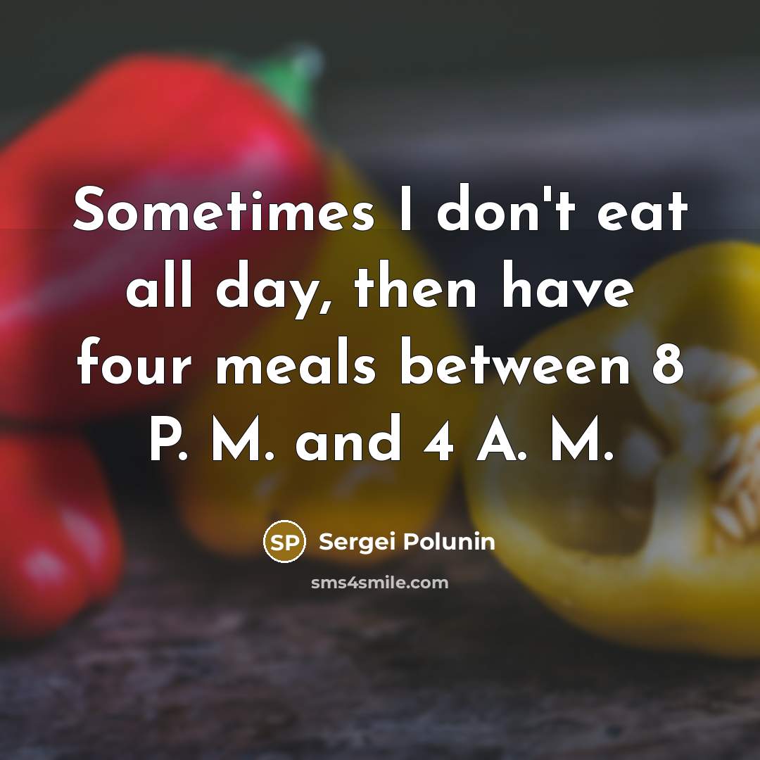 “Sometimes I don't eat all day, then have four meals…” quote by Sergei Polunin