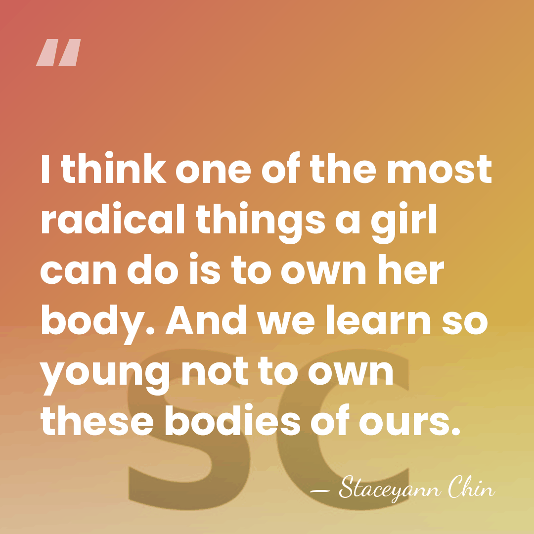 I think one of the most radical things a girl can do&hellip; - Staceyann Chin