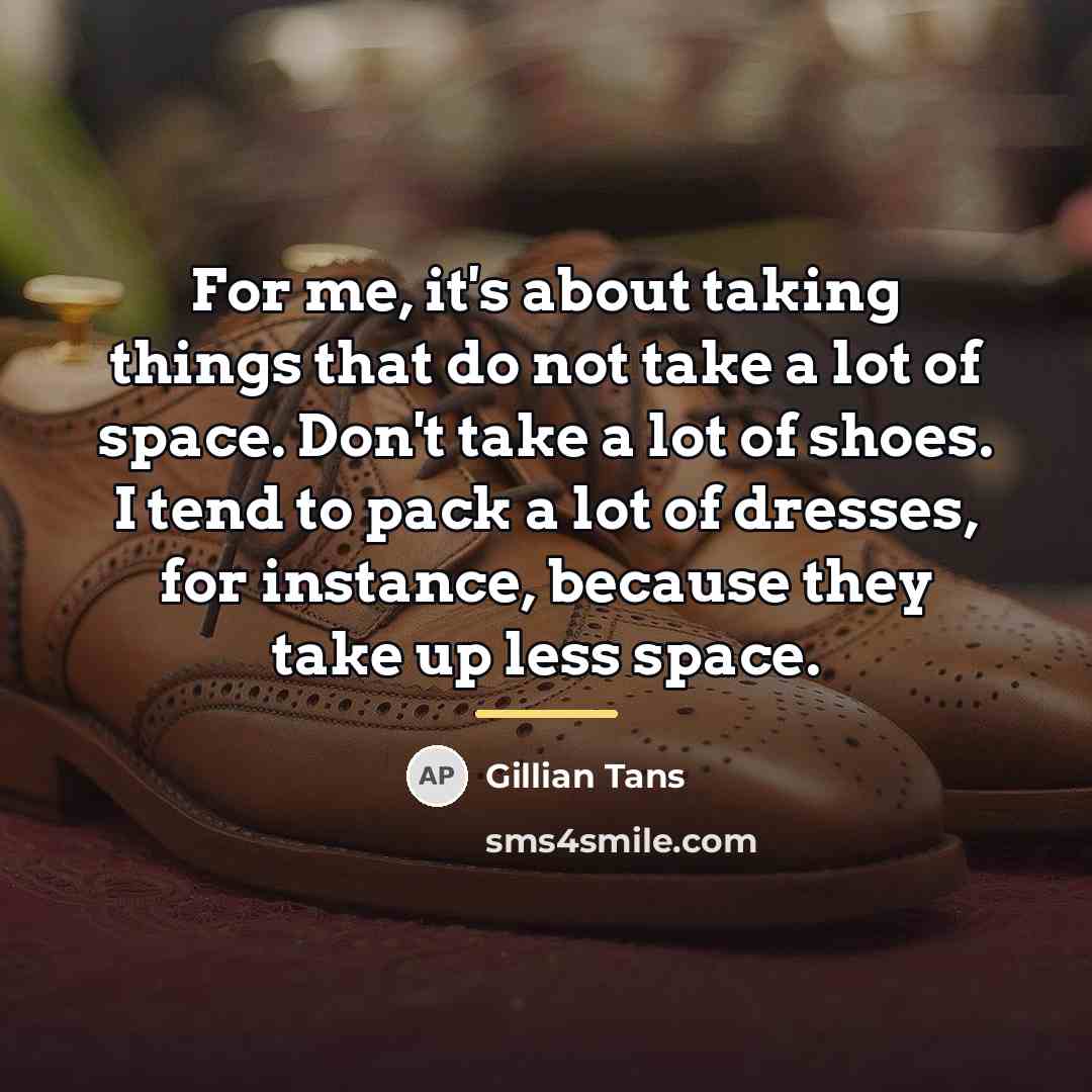 “For me, it's about taking things that do not take…” quote by Gillian Tans