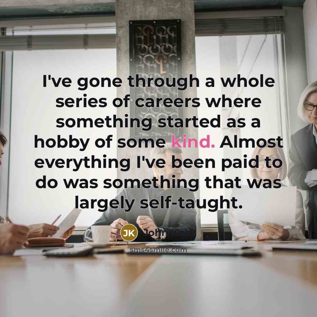 “I've gone through a whole series of careers where something…” quote by John Knoll