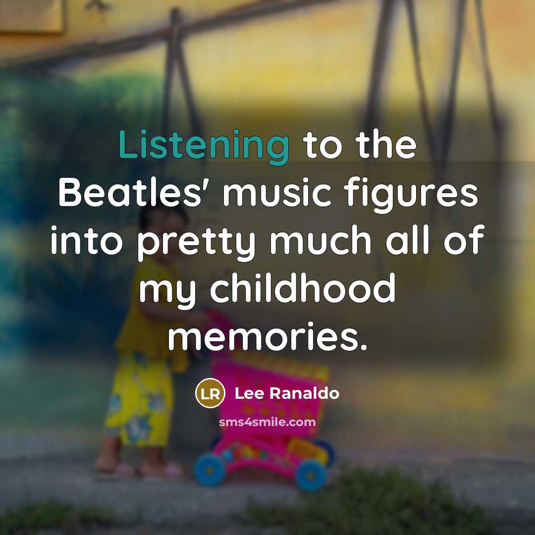 “Listening to the Beatles' music figures into pretty much all…” quote by Lee Ranaldo