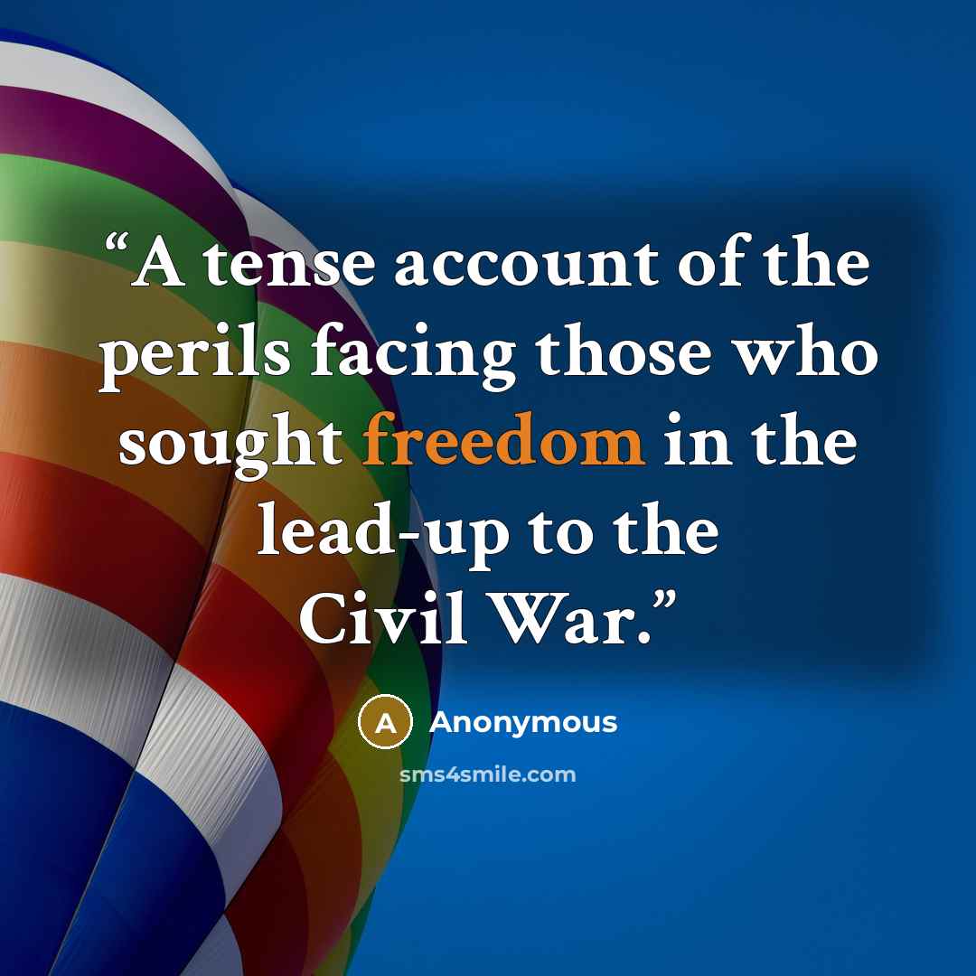 “A tense account of the perils facing those who sought freedom in the lead-up to the Civil War.” quote by Anonymous