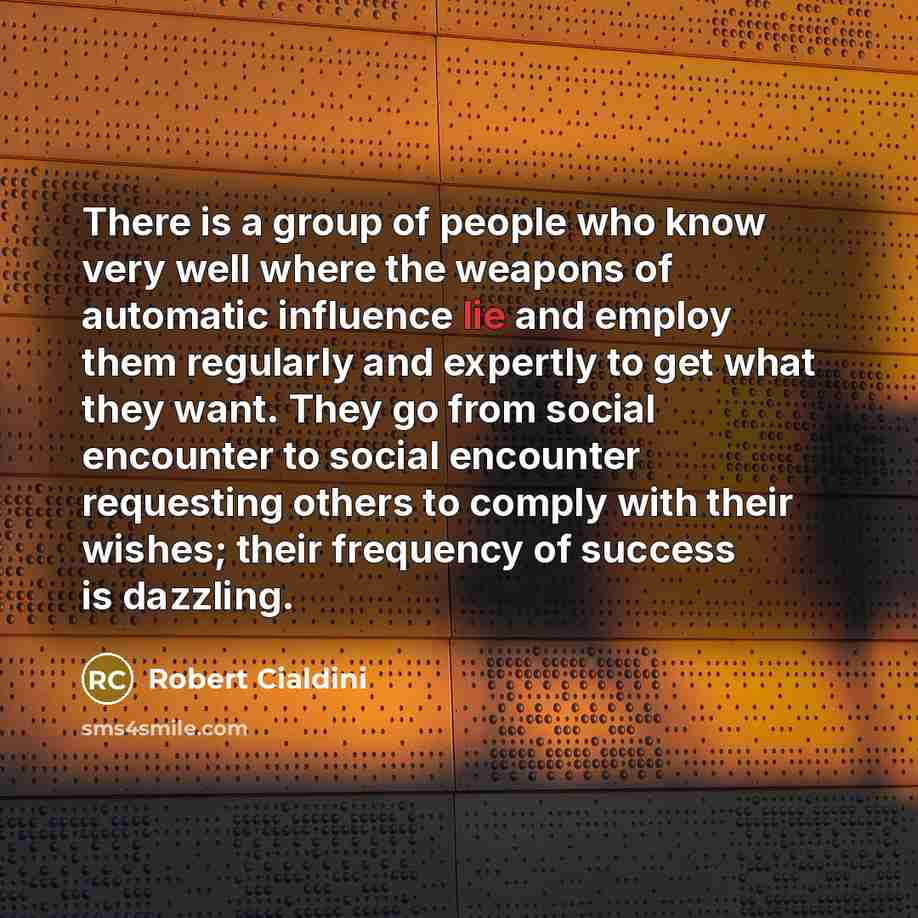 “There is a group of people who know very well…” quote by Robert Cialdini
