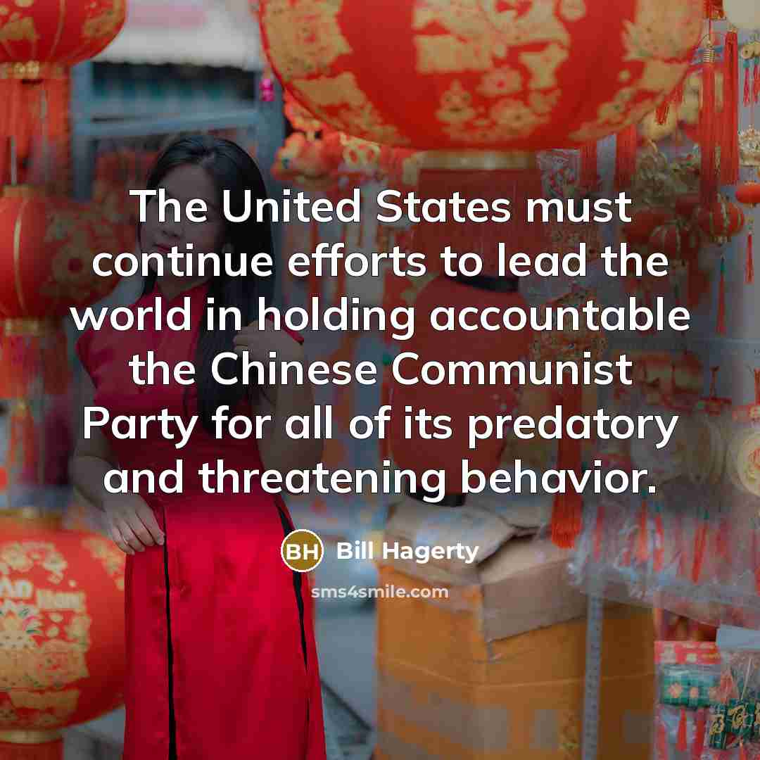 “The United States must continue efforts to lead the world…” quote by Bill Hagerty