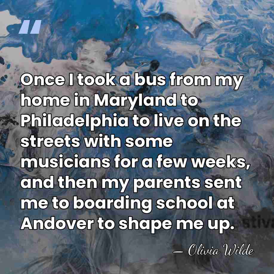 Once I took a bus from my home in Maryland to Philadelphia&hellip; - Olivia Wilde