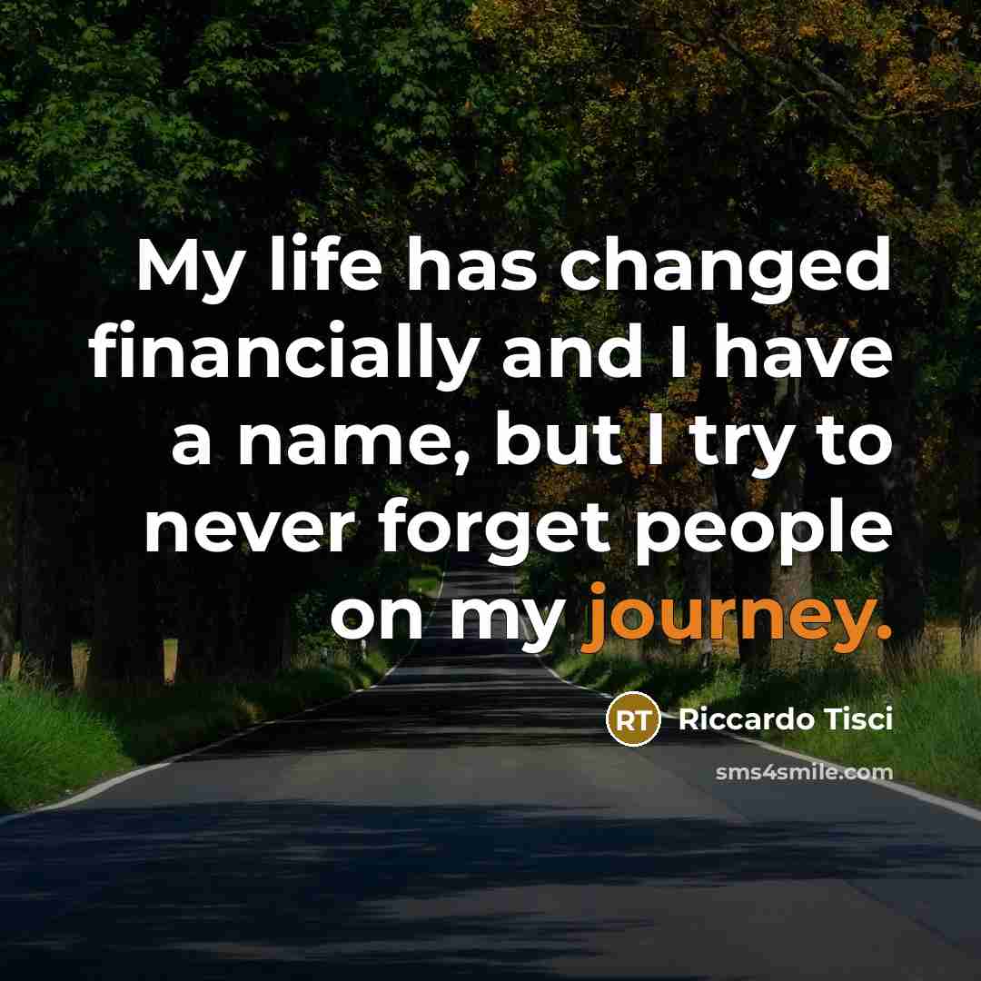 “My life has changed financially and I have a name,…” quote by Riccardo Tisci