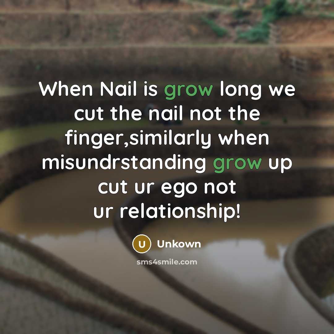 “When Nail is grow long we cut the nail not…” quote by Unkown