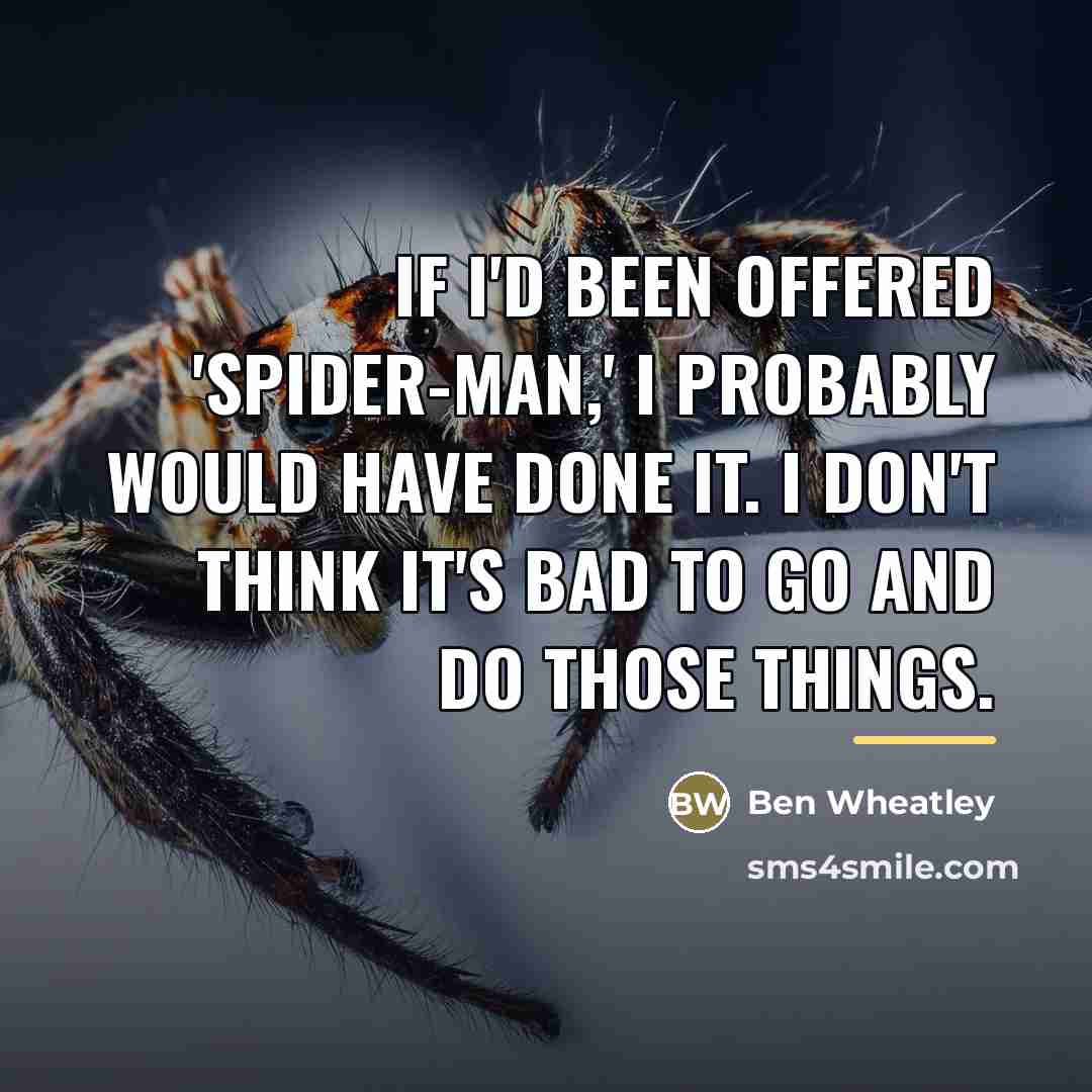 “If I'd been offered 'Spider-Man,' I probably would have done…” quote by Ben Wheatley